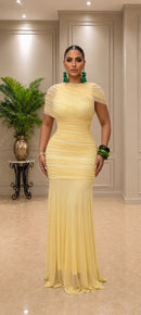 Vestido Negi em Tela – Amarelo
